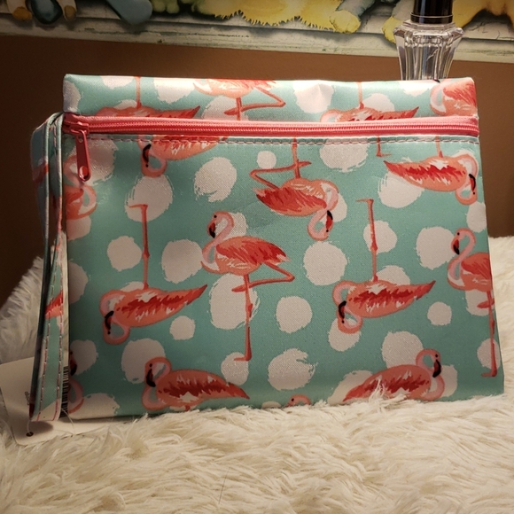 Handbags - Flamingo Makeup Bag